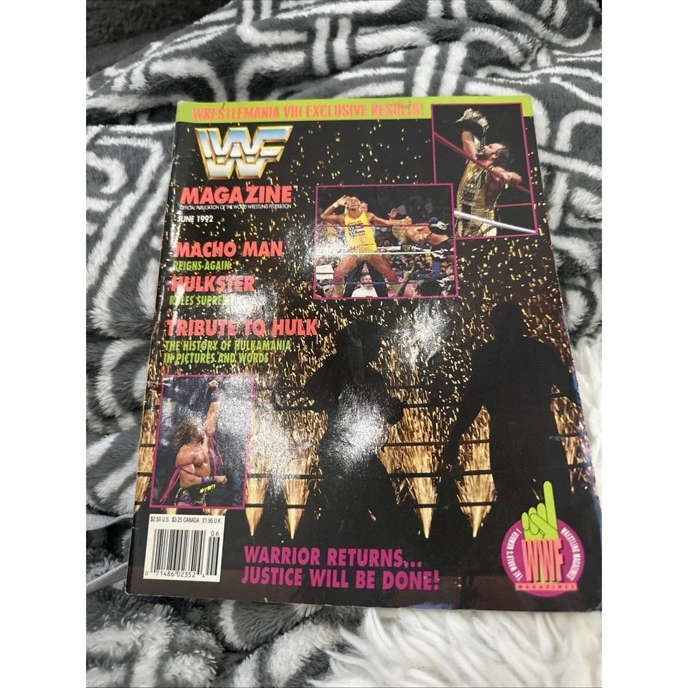 WWF Magazine June 1992 Wrestlemania 8 Hulk Hogan Randy Savage Ultimate Warrior